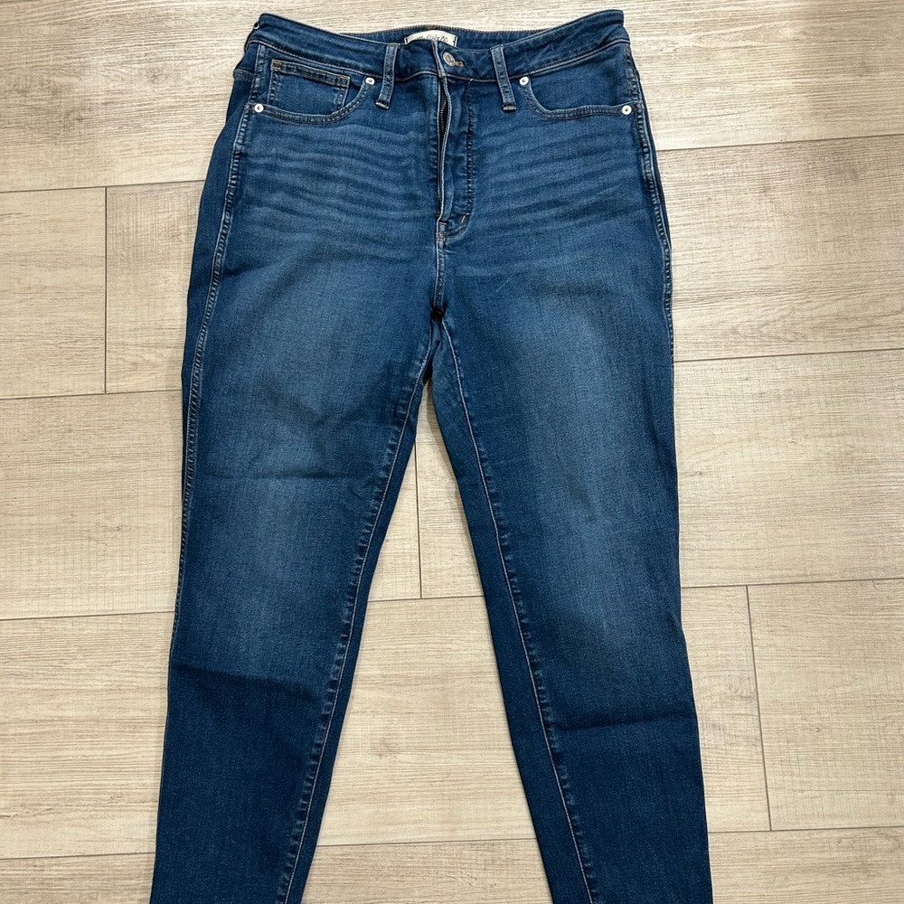 Madewell Dark Blue curvy high rise Skinny Jeans